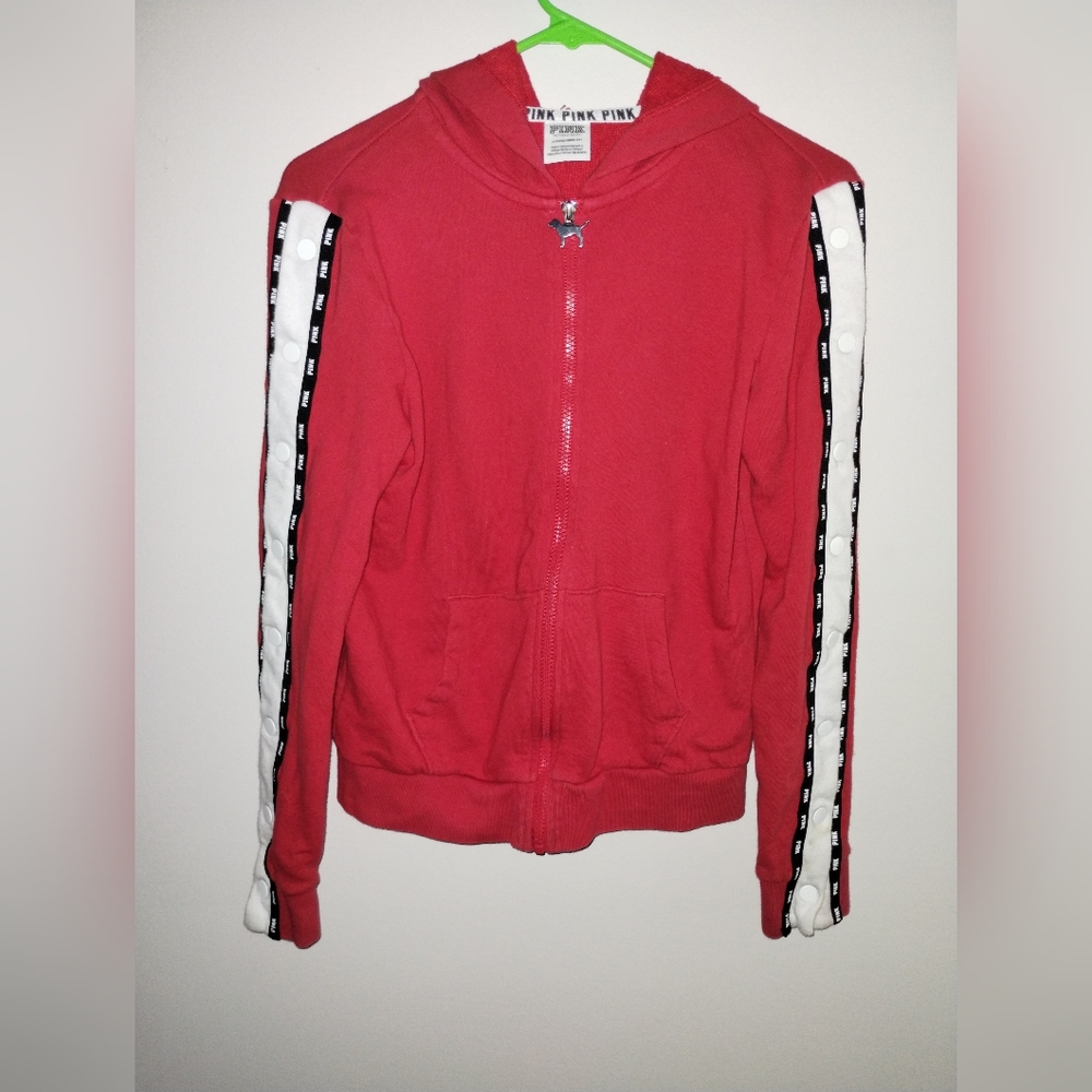VS PINK ZIP UP SWEATSHIRT XS